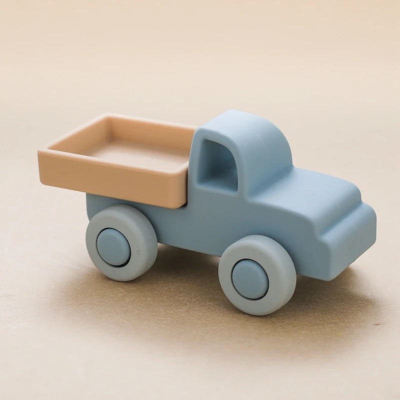 1pc Baby Car Toys Food Grade Silicone Ambulances Truck Montessori Educational Toys Boy Girl Baby 0-12 Months Toy Newborn Gift