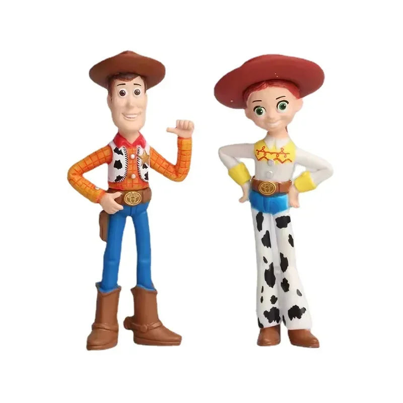 17Pcs/7PcS/Set Toy Story 4 Action Figure Toys Woody Jessie Buzz Lightyear Forky Pig Bear Figura Model Doll Figurine Boys Gifts