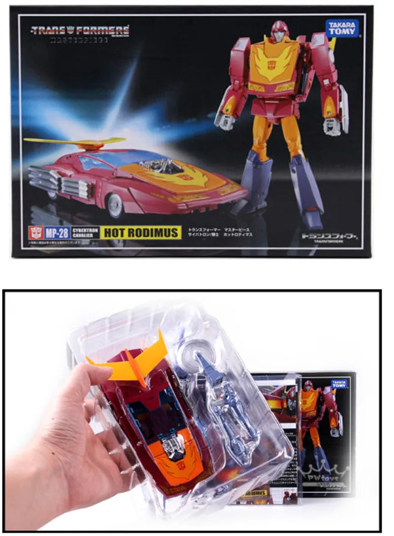 Takara Transformers KO MP-28 MP28 Hot Rod Masterpiece Western Animiation Action Figure Deformation Robot Gift Toys 14Cm