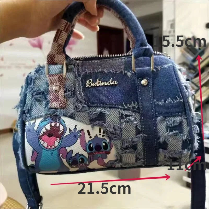 Disney Stitch Original Women's Handbag Luxury Brand Fashion Women's One Shoulder Crossbody Bag Cartoon Cute Girls' Handbag