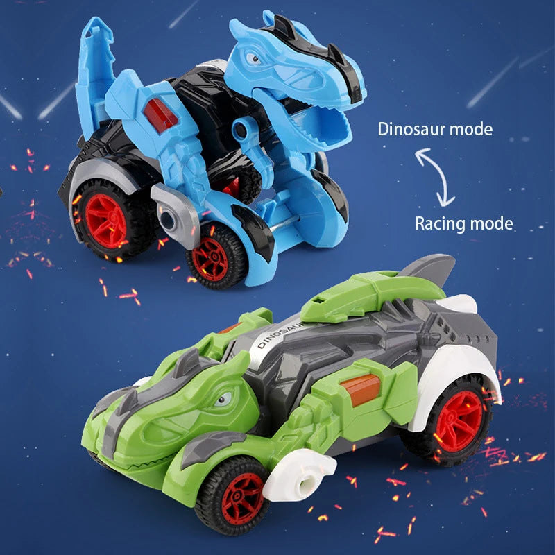 2 in 1 Monster Truck Transformation Car Toy Children Dinosaur Car Toy Transformation Toys for Boy Deformation Figures Robot Toys