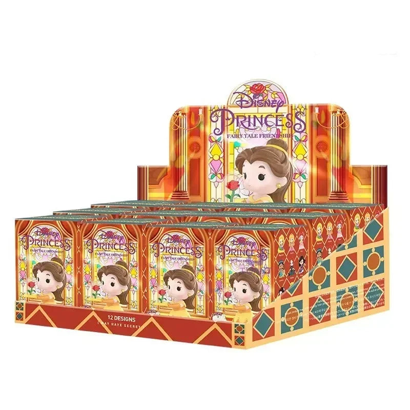 Disney Princess Fairy Tale Friendship Blind Box Anime Surprise Mystery Box Bell Mona Princess Dolls Figure Desktop Ornament Gift