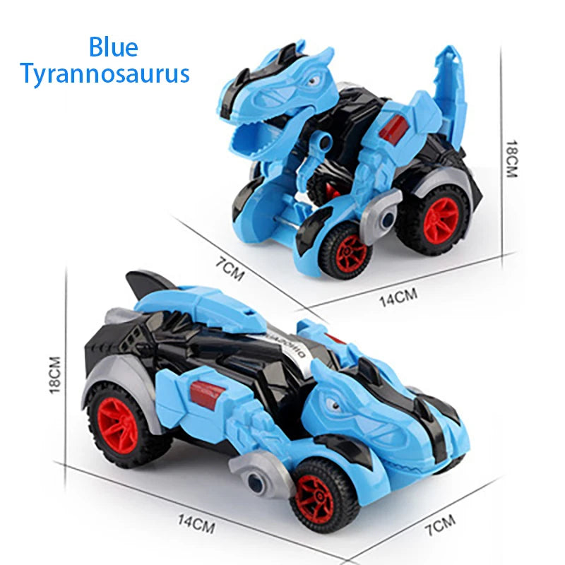 2 in 1 Monster Truck Transformation Car Toy Children Dinosaur Car Toy Transformation Toys for Boy Deformation Figures Robot Toys