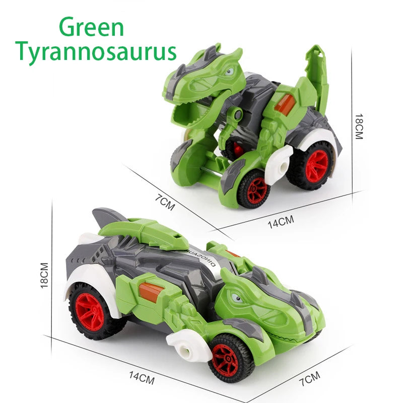 2 in 1 Monster Truck Transformation Car Toy Children Dinosaur Car Toy Transformation Toys for Boy Deformation Figures Robot Toys