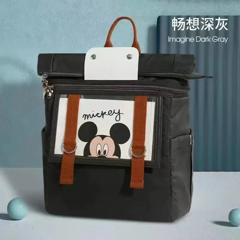 Disney Mickey Original New Diaper Bag Backpack Luxury Brand Baby Diaper Bag Large Capacity Multi-Function Cartoon Baby Bag