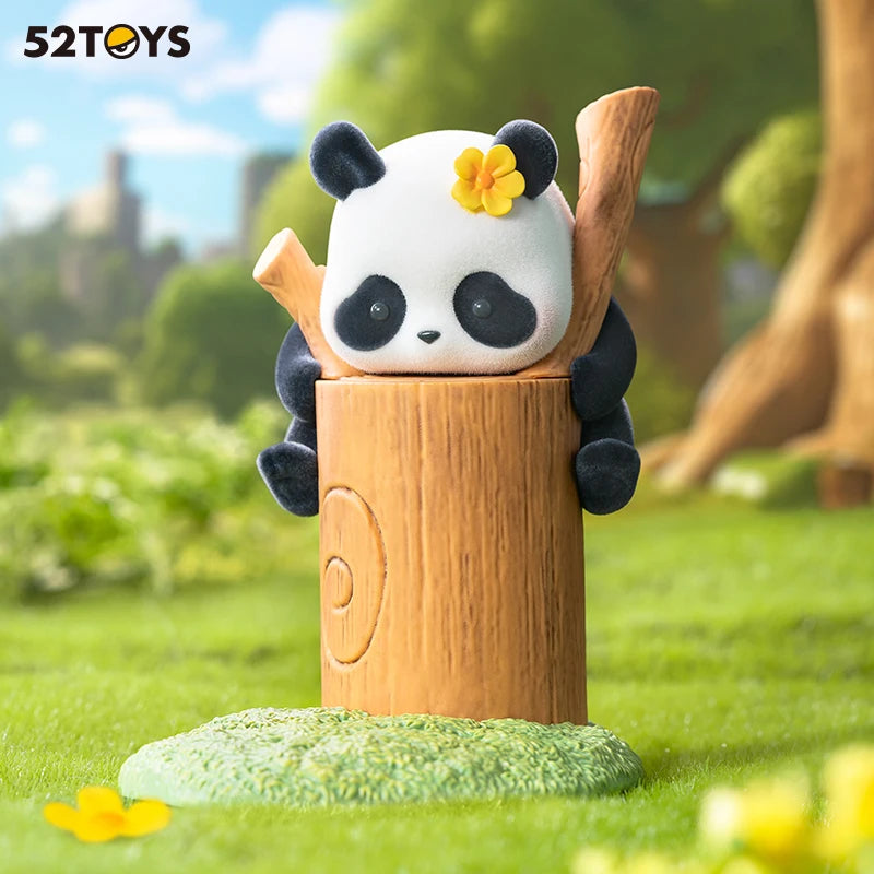 52TOYS Blind Box Panda Roll Fruit Tree Climbing, Mystery Box, Contains One Chubby Panda and a Tree, Random Cute Panda Gift