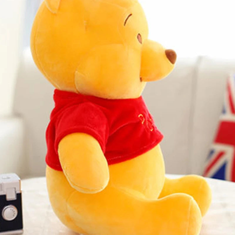 25cm Disney Plush Toys Kawaii Winnie the Pooh Anime Elf Stuffed Doll Cartoon Cute Pooh Bear Plush Doll Birthday Gift for Girls