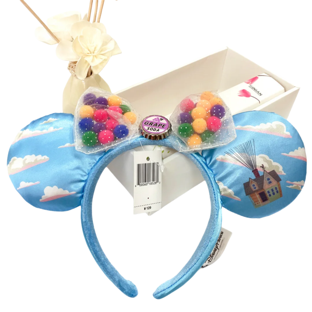 2024 Disney Mickey Ears Headband Firework Headband With Jack Pumpkin King Cosplay Hairband Disneyland Letter Headband Gift