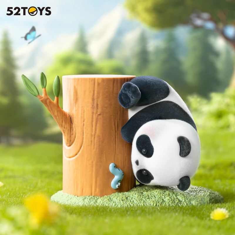 52TOYS Blind Box Panda Roll Fruit Tree Climbing, Mystery Box, Contains One Chubby Panda and a Tree, Random Cute Panda Gift