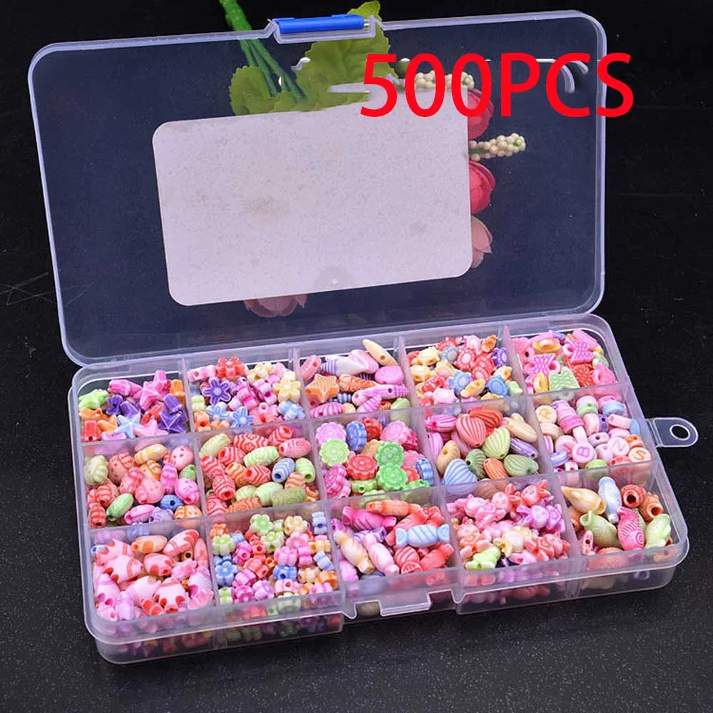 DIY Handmade Beaded Toy With Accessory Set Children Creative 24 Grid Girl Jewelry Making Toys Educational Toys Children Gift