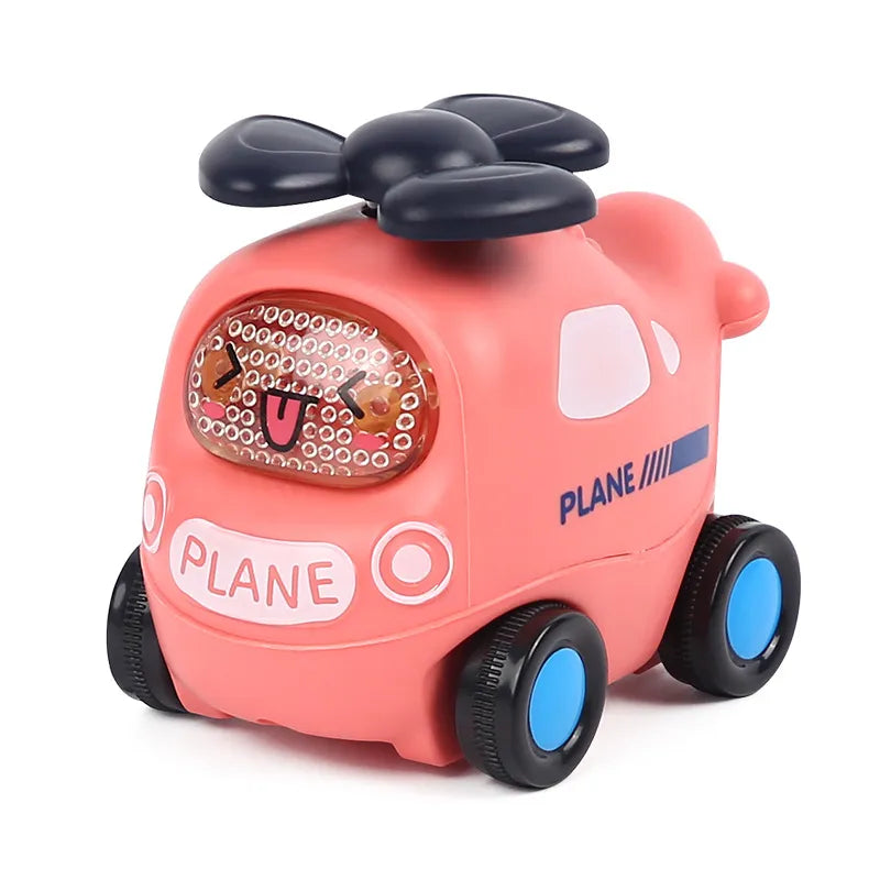 Mini Racing Car Kids Educational Toy Baby Car Toys Cars Soft & Sturdy Pull Back Car Toys for Children Boys Girl 1 2 3 4 5 Years