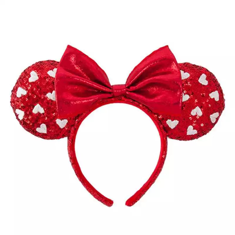 2024 Disney Mickey Ears Headband Firework Headband With Jack Pumpkin King Cosplay Hairband Disneyland Letter Headband Gift