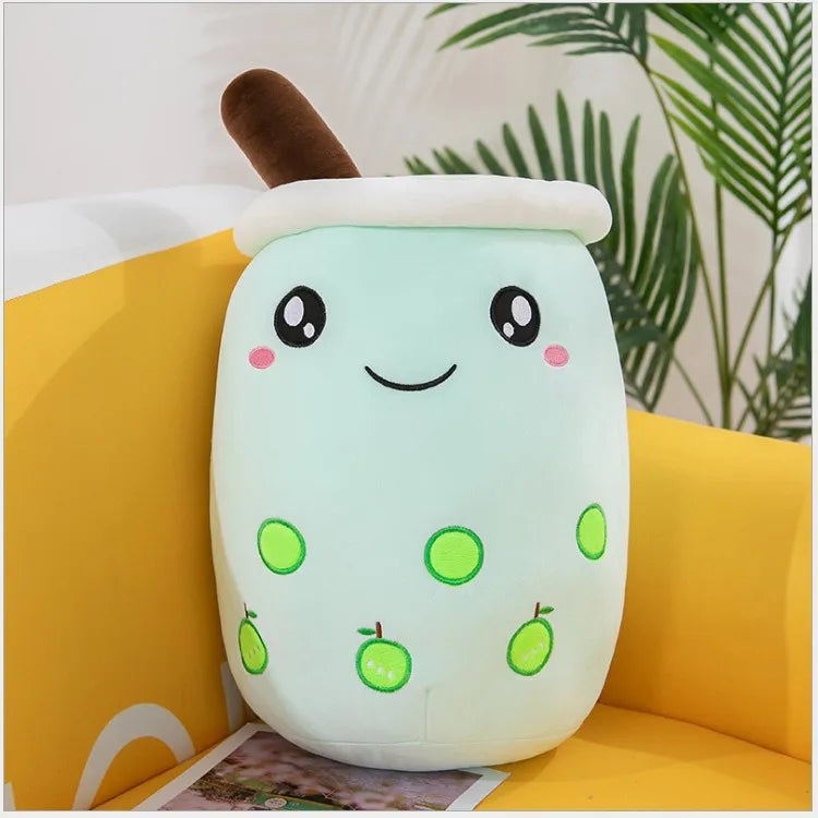 24cm Milk Tea Pillow Kawaii Soft Stuffed Plush Toys Boba Tea Plushie Toy for Kids Toys Birthday Gifts