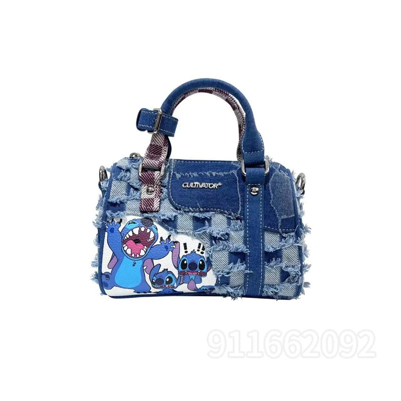 Disney Stitch Original Women's Handbag Luxury Brand Fashion Women's One Shoulder Crossbody Bag Cartoon Cute Girls' Handbag