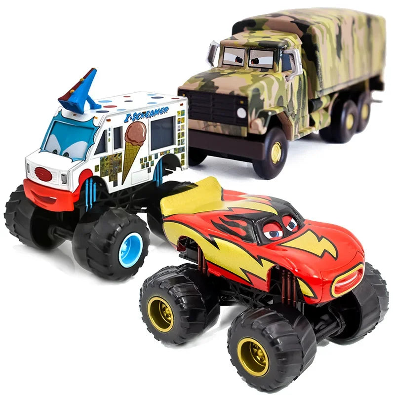 Alloy Disney Pixar Cartoon Cars Monster Truck Car Collection Lightning McQueen Toys Metal Model Kids Birthday Gift for Boys