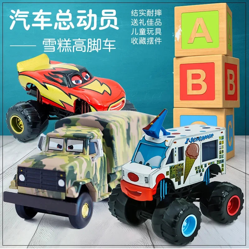 Alloy Disney Pixar Cartoon Cars Monster Truck Car Collection Lightning McQueen Toys Metal Model Kids Birthday Gift for Boys