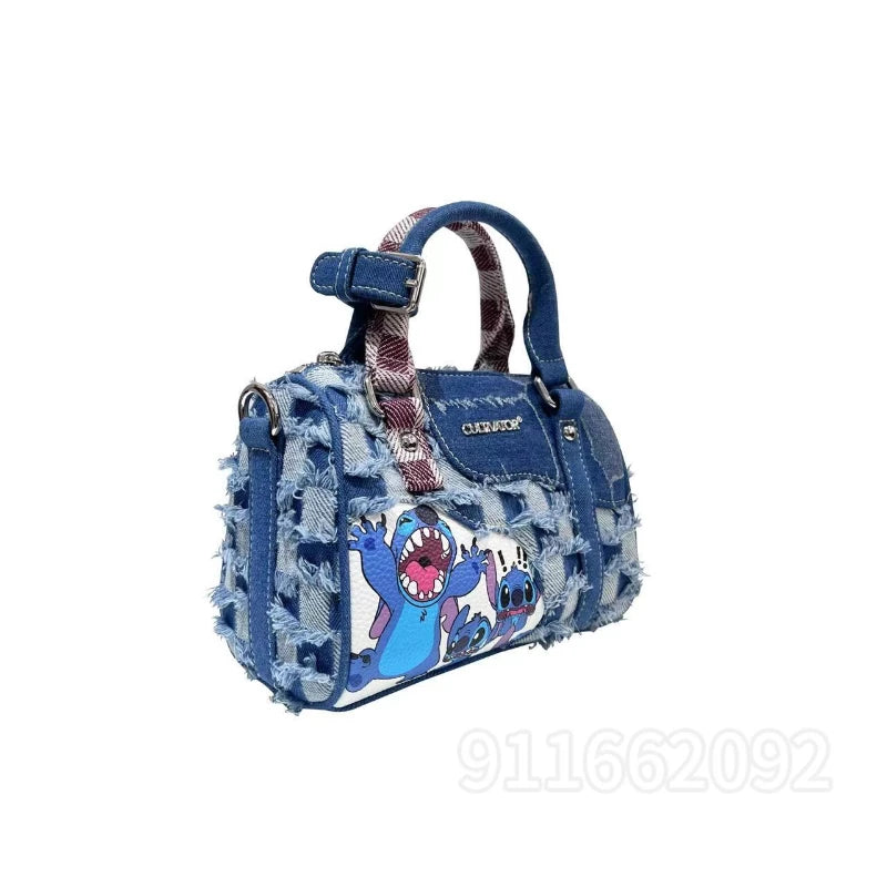 Disney Stitch Original Women's Handbag Luxury Brand Fashion Women's One Shoulder Crossbody Bag Cartoon Cute Girls' Handbag