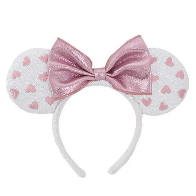 2024 Disney Mickey Ears Headband Firework Headband With Jack Pumpkin King Cosplay Hairband Disneyland Letter Headband Gift