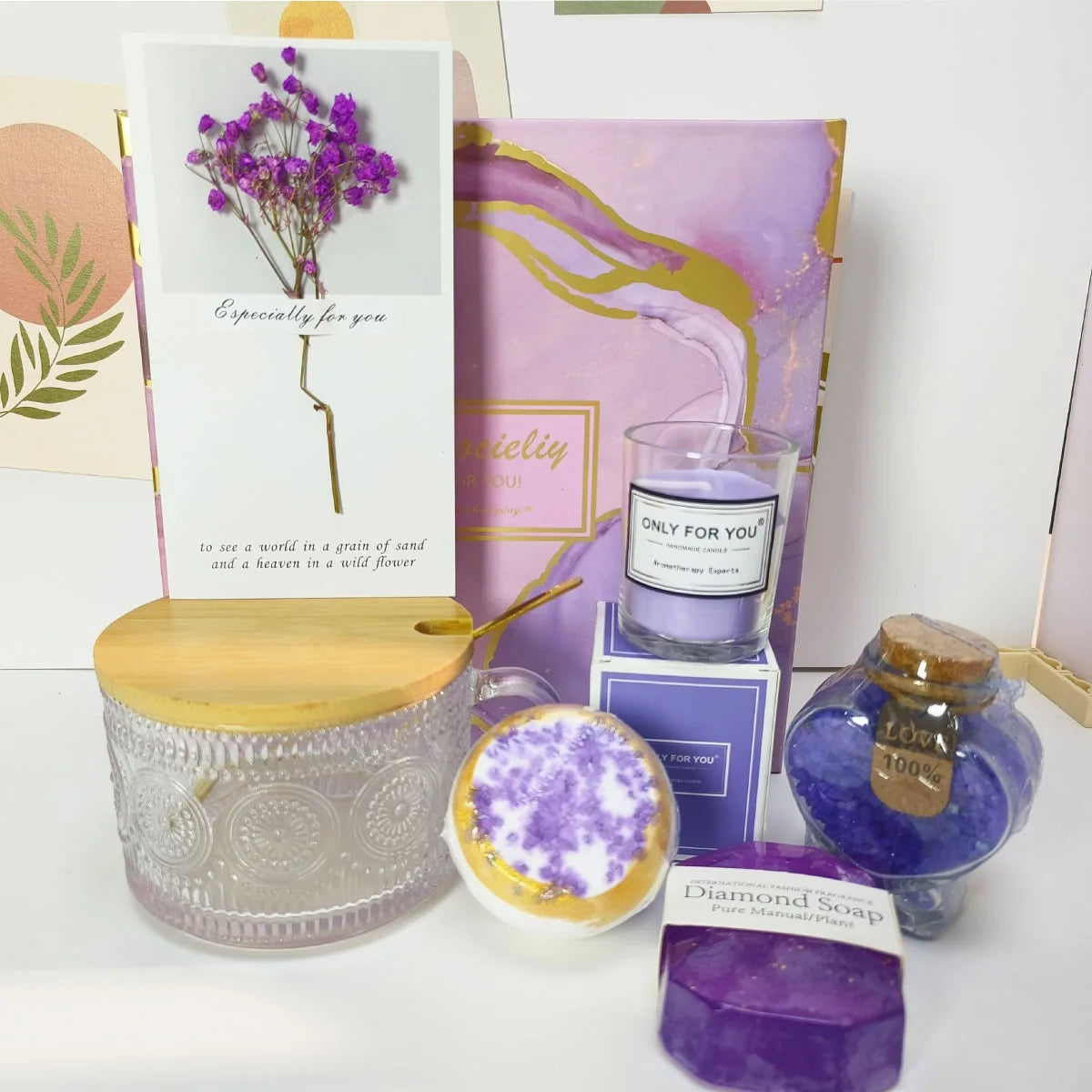 Women Gifts Birthday Gift Set Unique Birthday Gifts for Women Girls Anniversary Gifts Self Care Relax Spa Gifts Joyful Surprises