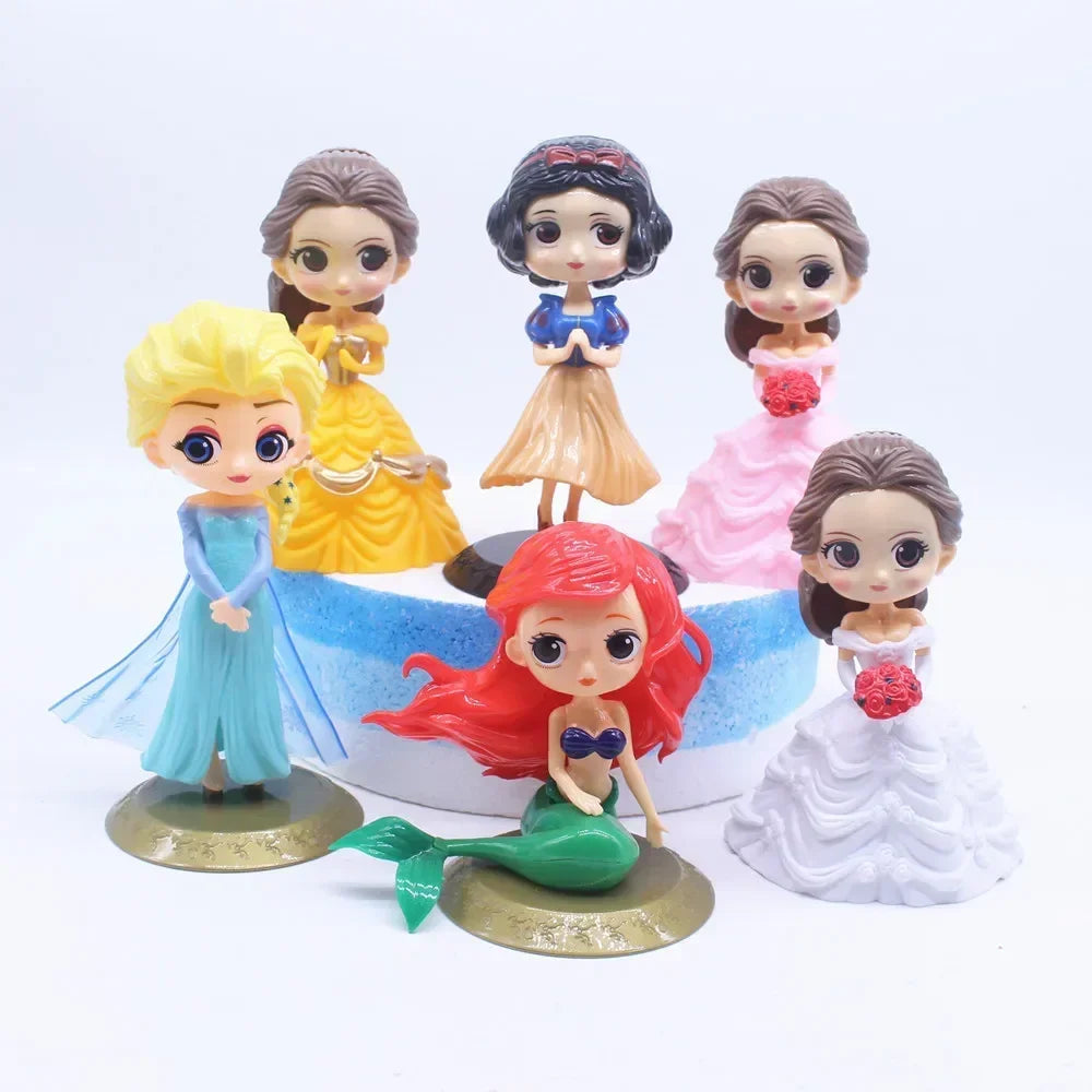 5/6pcs Disney Frozen 2 Snow Queen Elsa Anna PVC Action Figure Olaf Kristoff Sven Anime Dolls Figurines Kids Toy Girls Gifts