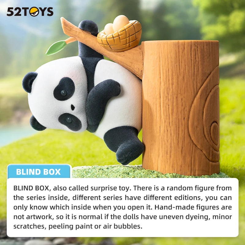 52TOYS Blind Box Panda Roll Fruit Tree Climbing, Mystery Box, Contains One Chubby Panda and a Tree, Random Cute Panda Gift