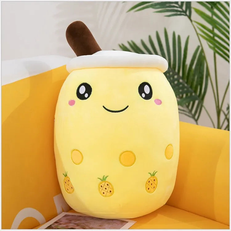 24cm Milk Tea Pillow Kawaii Soft Stuffed Plush Toys Boba Tea Plushie Toy for Kids Toys Birthday Gifts