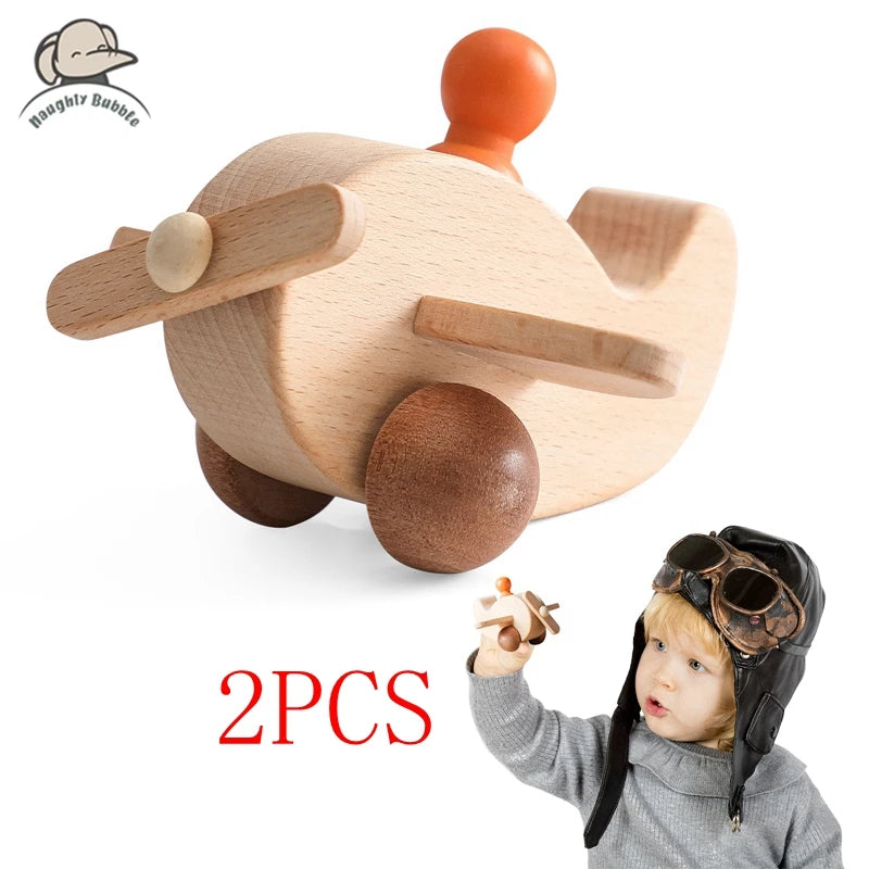 Wooden Train Birthday Toy  Montessori Toys Baby Educational Toys  Wooden Trolley  Baby Learning Toys  Number of Wood Baby's Toys