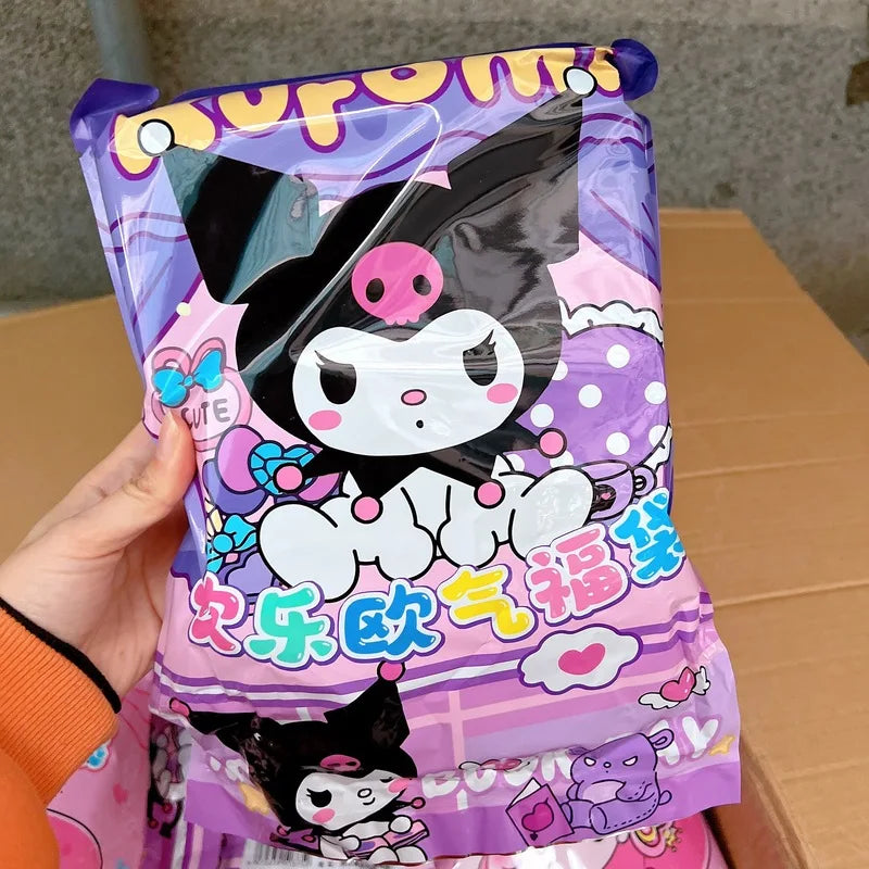 New Sanrio Student Stationery Blind Bag Kuromi Large Set Blind Box Surprise Lucky Bag Random 8-12 Exquisite Stationery Prizes