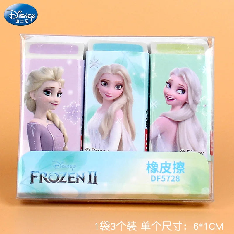 Disney Frozen Elsa Lipstick Eraser Set Cute Cartoon Children Eraser Party Gift Interesting Creativity Birthday Gift