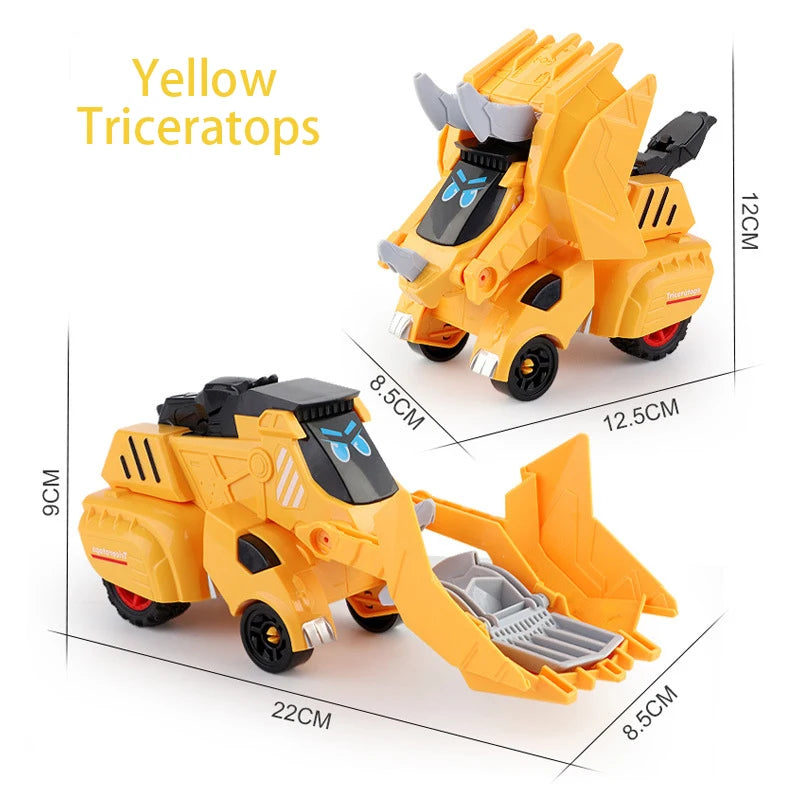 2 in 1 Monster Truck Transformation Car Toy Children Dinosaur Car Toy Transformation Toys for Boy Deformation Figures Robot Toys