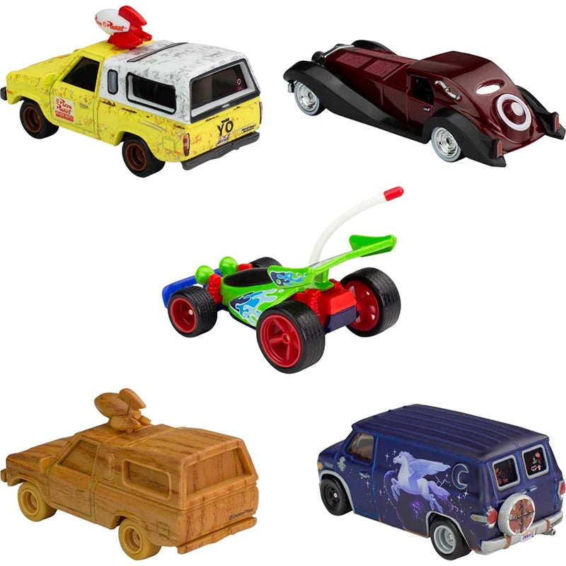 Disney Hot Wheels Cars Bundle Disney 100th Anniversary1:64 Die-Cast Metal Car Set Pizza Planet Truck Rc Alloy Car Children Model