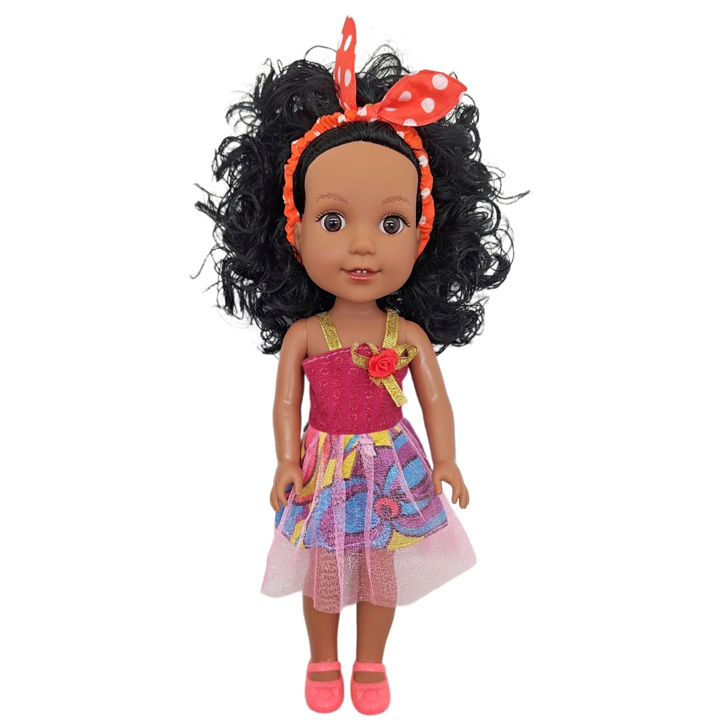 African Girl Princess Dolls Kids Play House Toy Simulation Reborn Dolls Soft Rubber African Dolls Music Dolls Toy Birthday Gifts