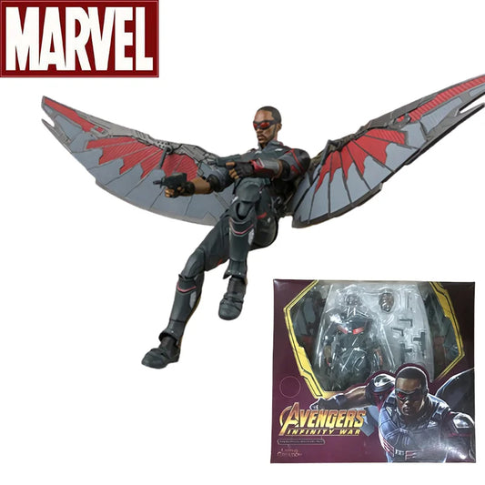 Shf Sam Wilson Falcon Action Figure Toys 15cm High Quality New Captain America Statue Model Collectible Ornament Gifts