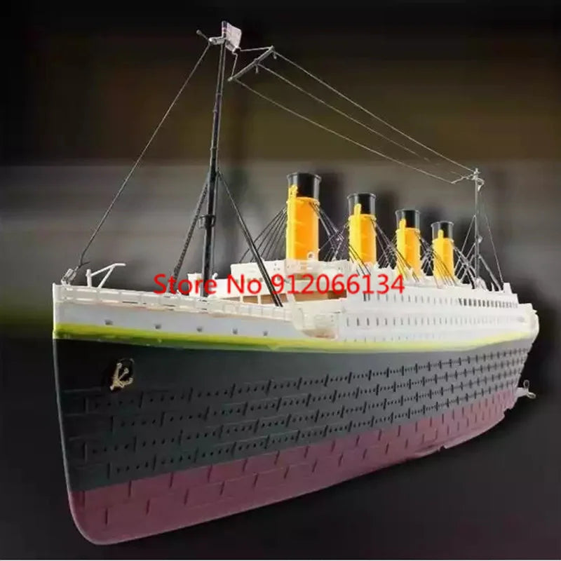 81CM Large Simulation RC Ship Toy 1:325 Sea Grand Cruise Ship Flash Led Lights Waterproof Boat Professional Ship Water Toy Gifts