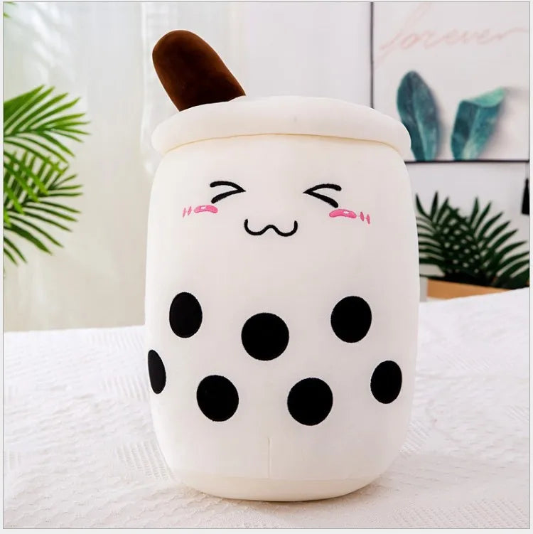 24cm Milk Tea Pillow Kawaii Soft Stuffed Plush Toys Boba Tea Plushie Toy for Kids Toys Birthday Gifts